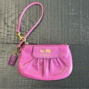 Purple Coach Wristlet
